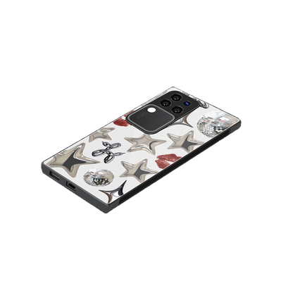 Disco Dreams stylish phone case forvivo v30 pro | glossy glass and slim fit