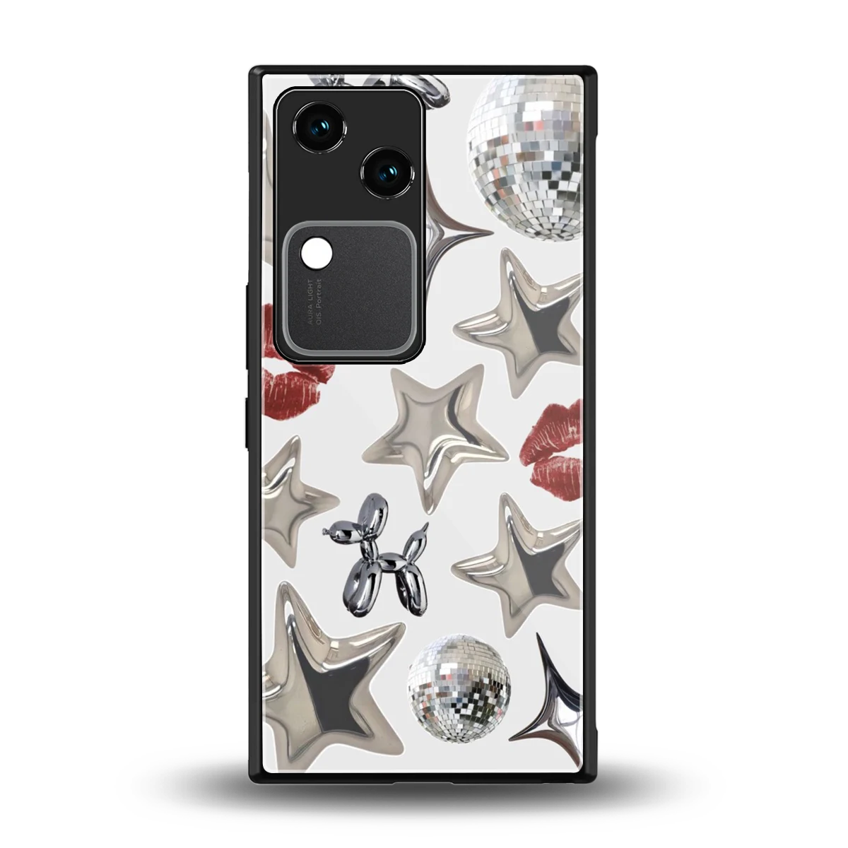 Disco Dreams back phone cover | glass case for vivo v30