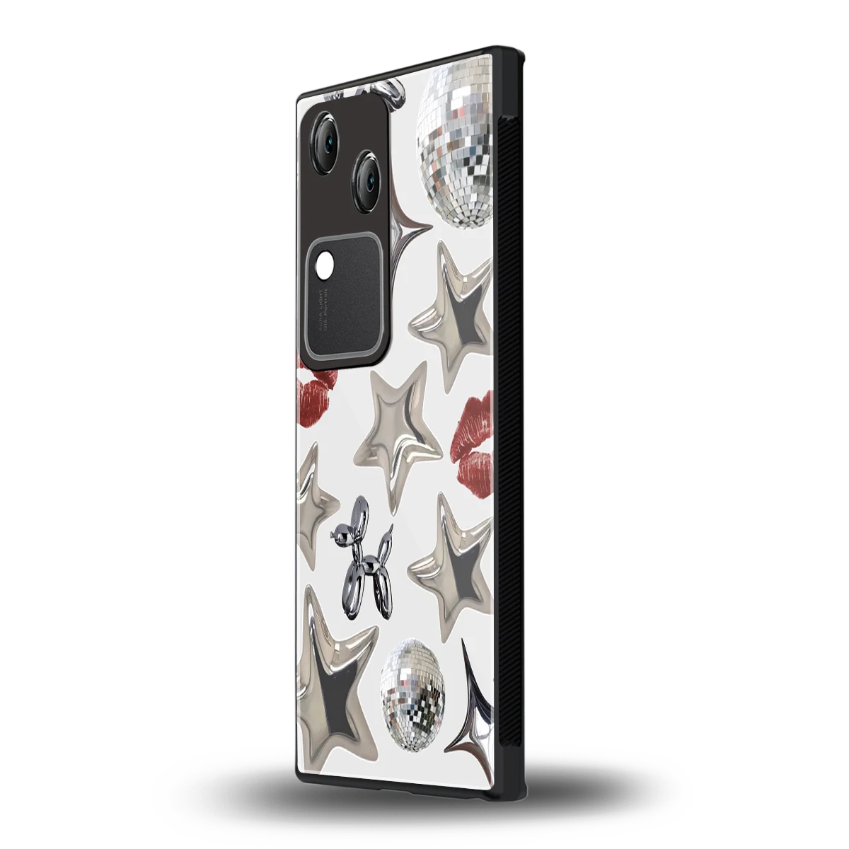 Disco Dreams vivo v30 mobile cover | shockproof glass phone case