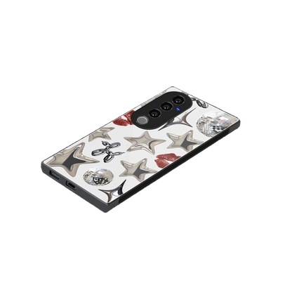 Disco Dreams stylish phone case for vivo v40 pro | glossy glass and slim fit
