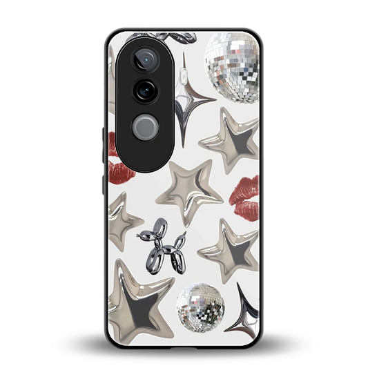 Disco Dreams back phone cover | glass case for vivo v40e