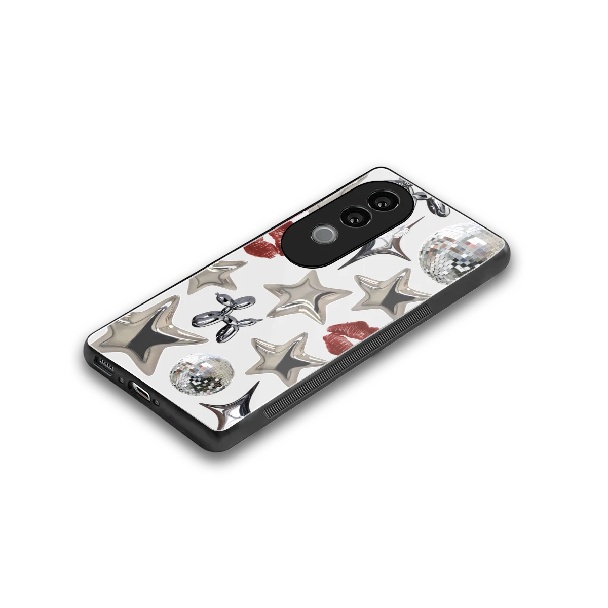 Disco Dreams stylish phone case for vivo v40e | glossy glass and slim fit