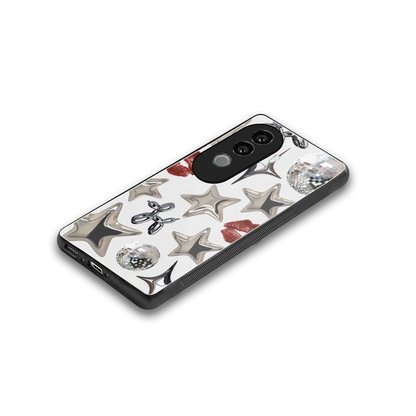 Disco Dreams stylish phone case for vivo v40e | glossy glass and slim fit
