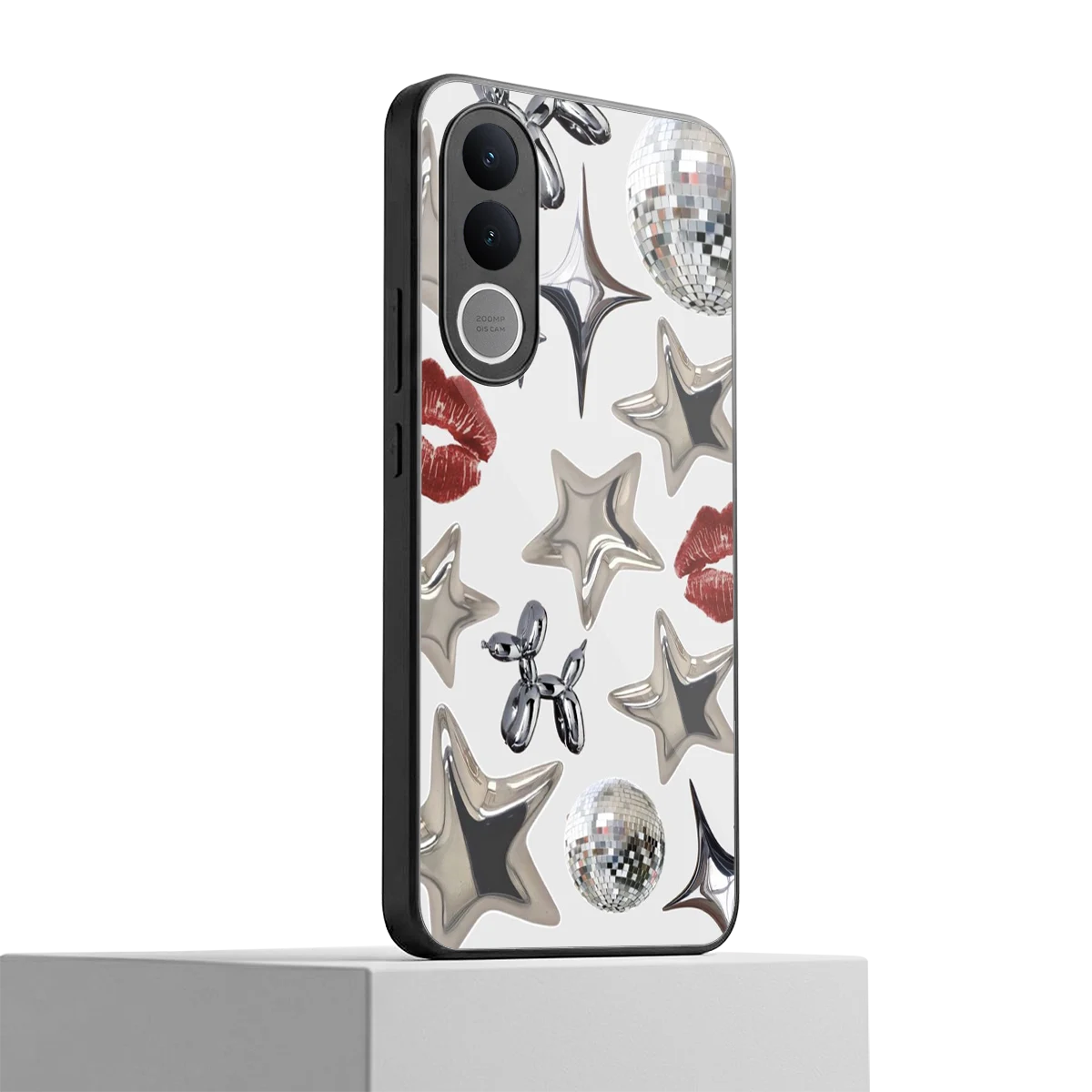 Disco Dreams vivo v70 fe mobile cover | shockproof glass phone case