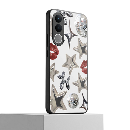 Disco Dreams vivo v70 fe mobile cover | shockproof glass phone case