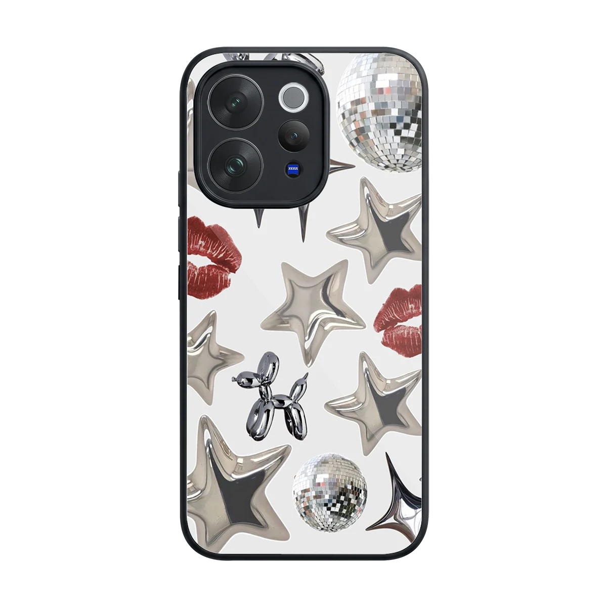 Disco Dreams back phone cover | glass case for vivo v70 elite