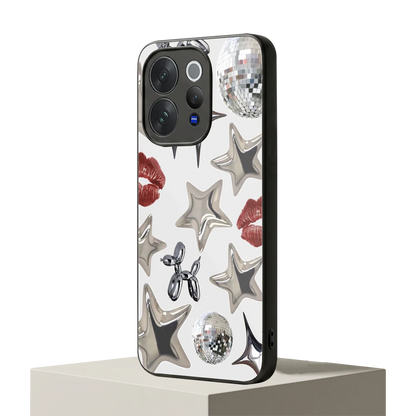 Disco Dreams vivo v70 mobile cover | shockproof glass phone case