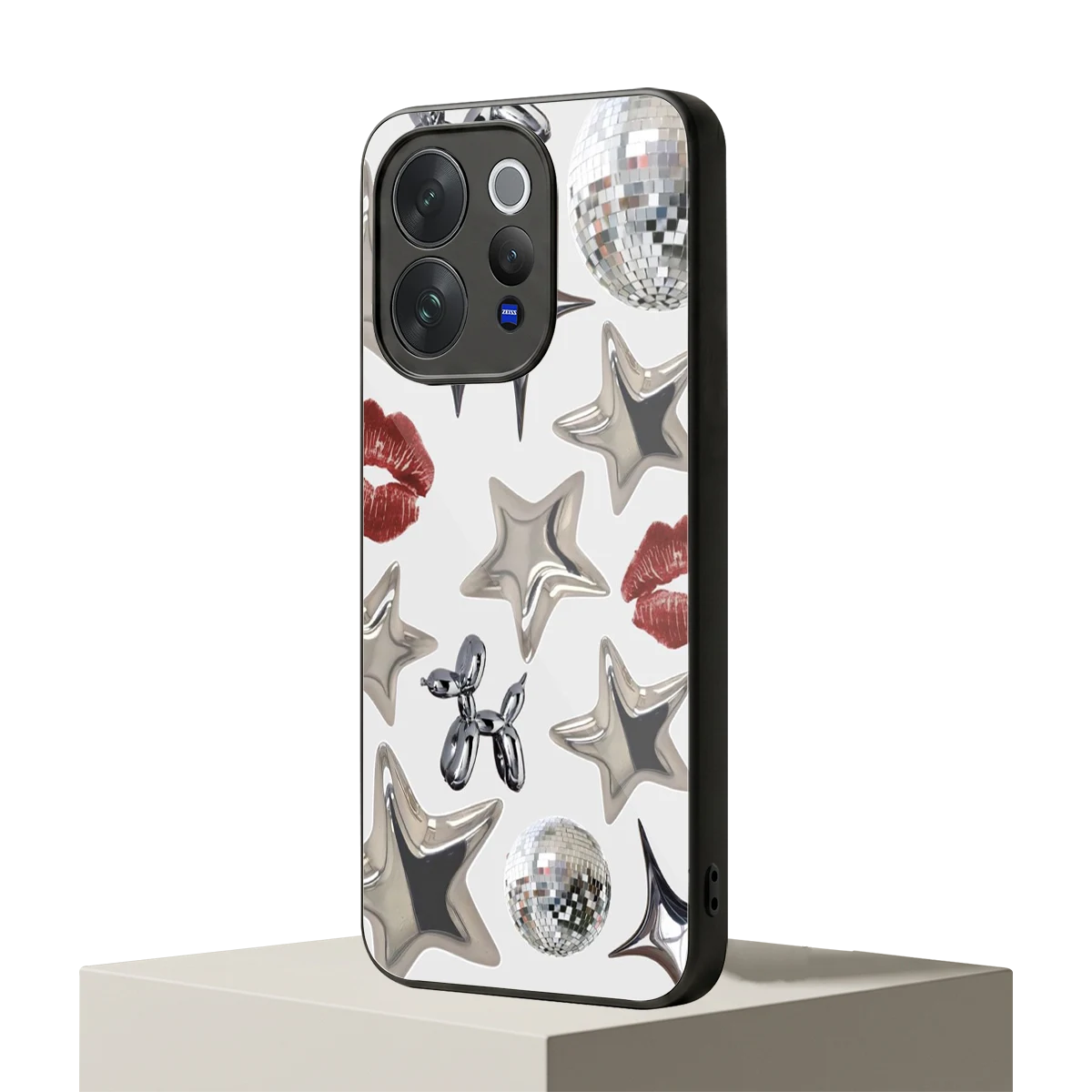 Disco Dreams vivo v70 elite mobile cover | shockproof glass phone case