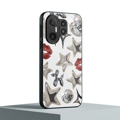 Disco Dreams vivo x200 fe mobile cover | shockproof glass phone case