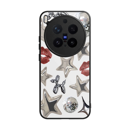 Disco Dreams back phone cover | glass case for vivo x300 pro