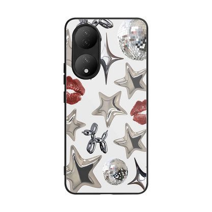 Disco Dreams back phone cover | glass case for Vivo-y100