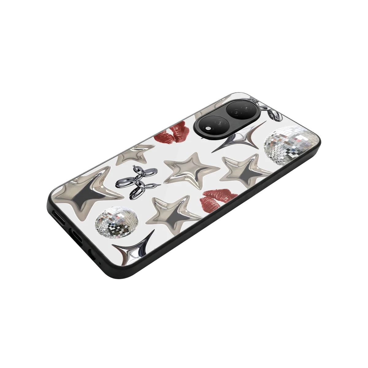 Disco Dreams stylish phone case for Vivo-y100 | glossy glass and slim fit