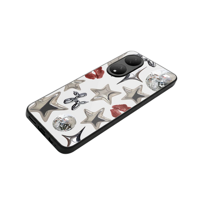 Disco Dreams stylish phone case for Vivo-y100 | glossy glass and slim fit