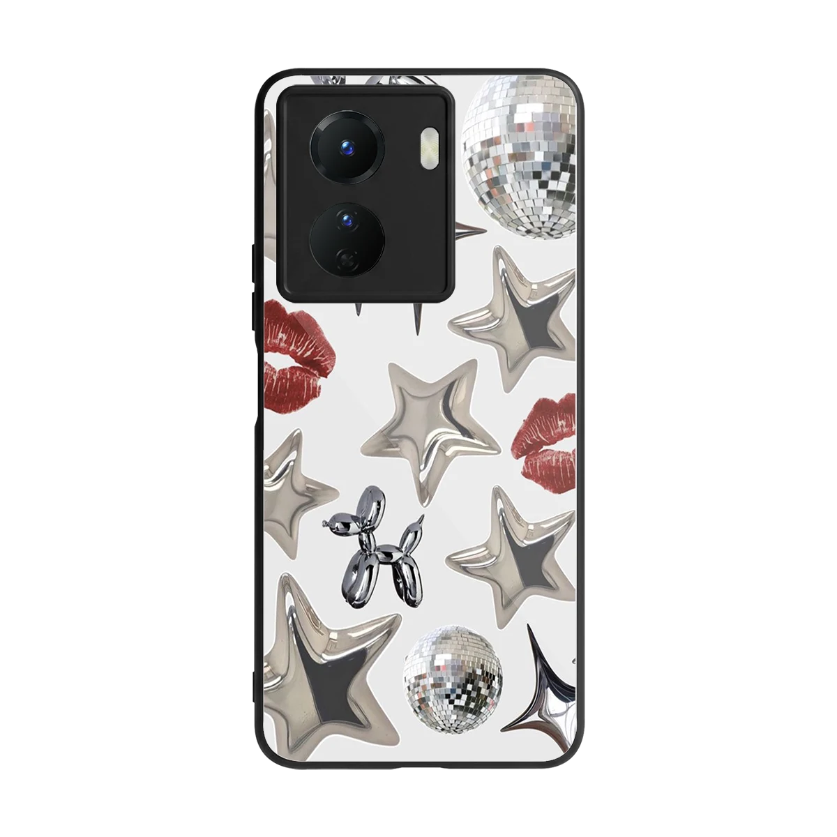 Disco Dreams back phone cover | glass case for vivo y16