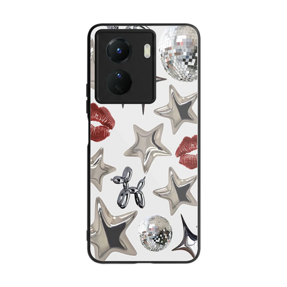 Disco Dreams back phone cover | glass case for vivo y16