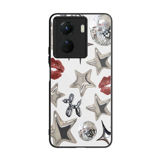 Disco Dreams back phone cover | glass case for vivo y16