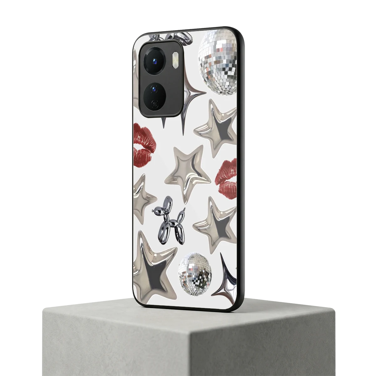 Disco Dreams vivo y16 mobile cover | shockproof glass phone case
