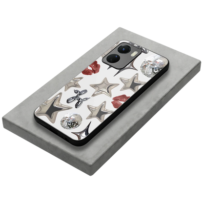 Disco Dreams stylish phone case for vivo y16 | glossy glass and slim fit
