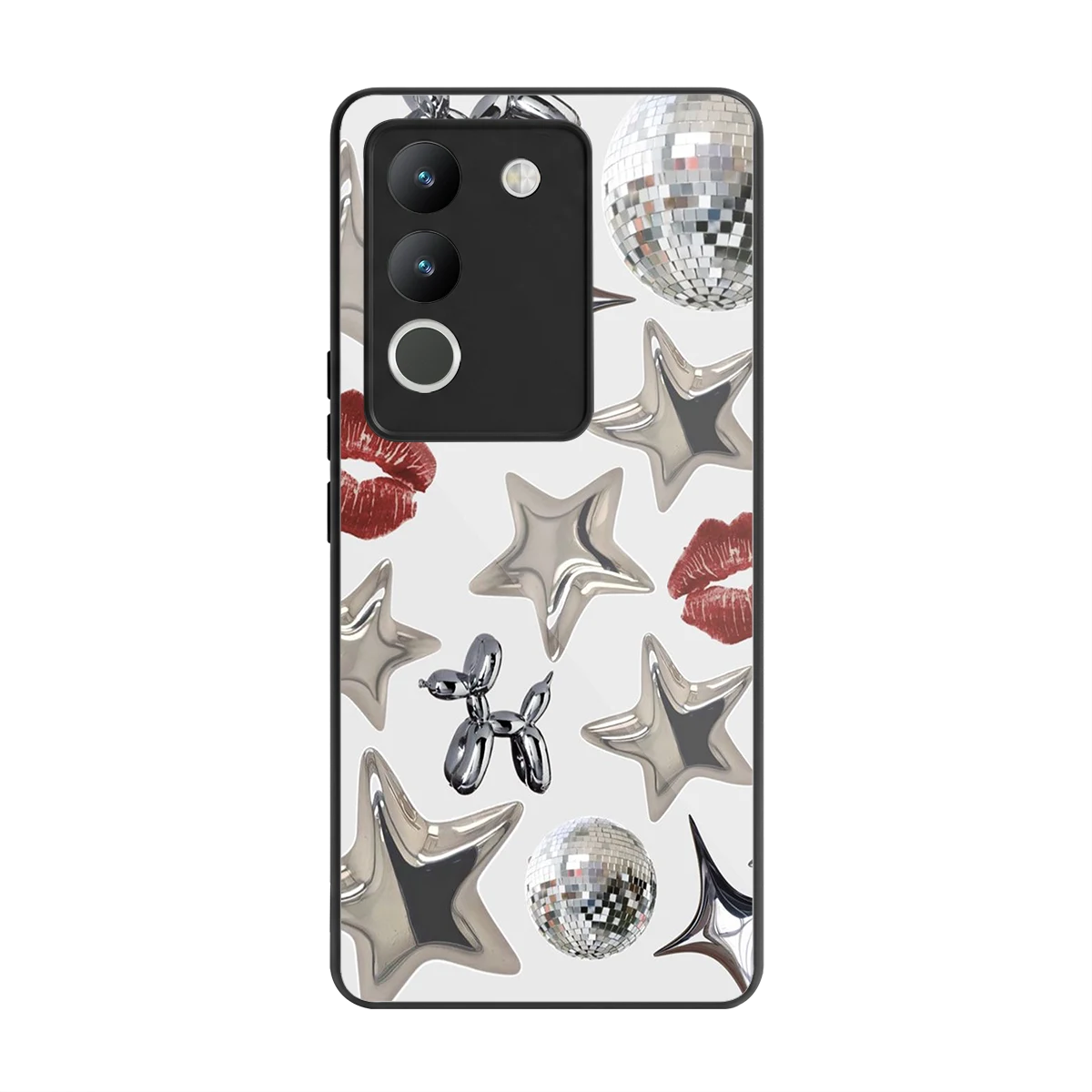 Disco Dreams back phone cover | glass case for vivo y200 5g