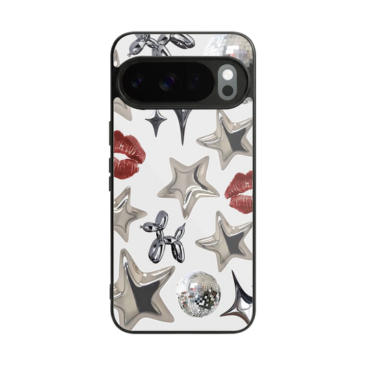 Disco Dreams back phone cover | glass case for google pixel 10 pro