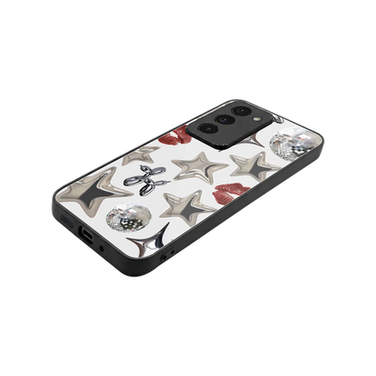 Disco Dreams stylish phone case for redmi 15 5g | glossy glass and slim fit