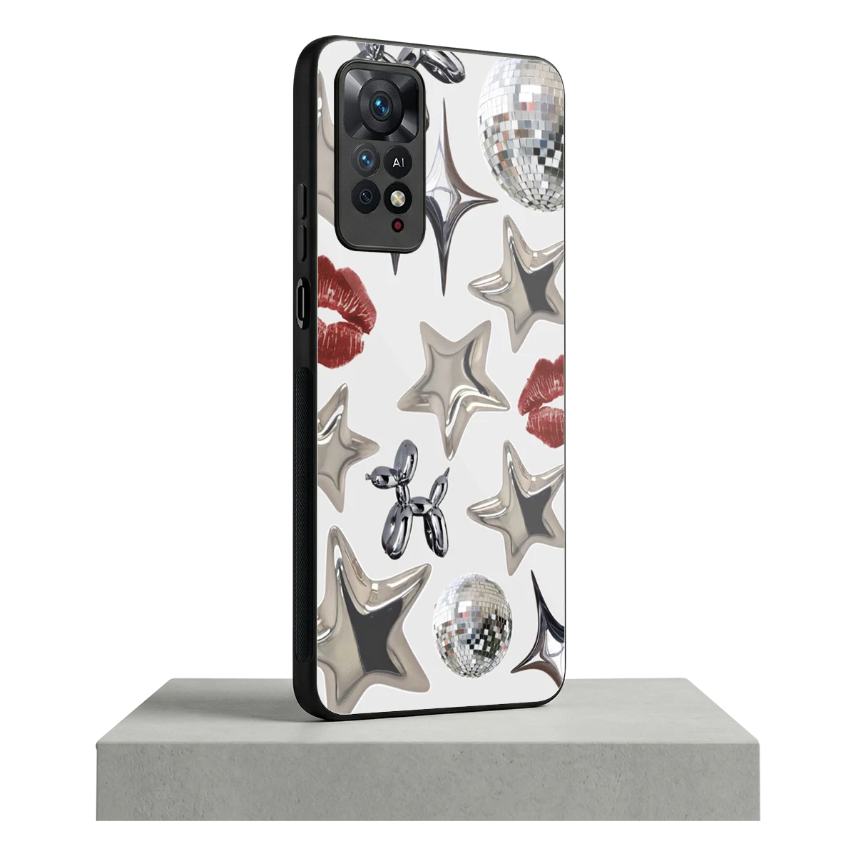 Disco Dreams redmi note 11 pro mobile cover | shockproof glass phone case