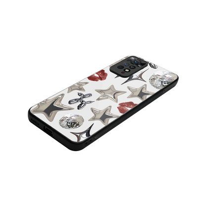 Disco Dreams stylish phone case for redmi note 11 pro | glossy glass and slim fit