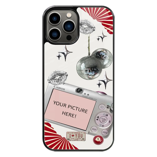 Polaroid Personalised Glass Phone Case