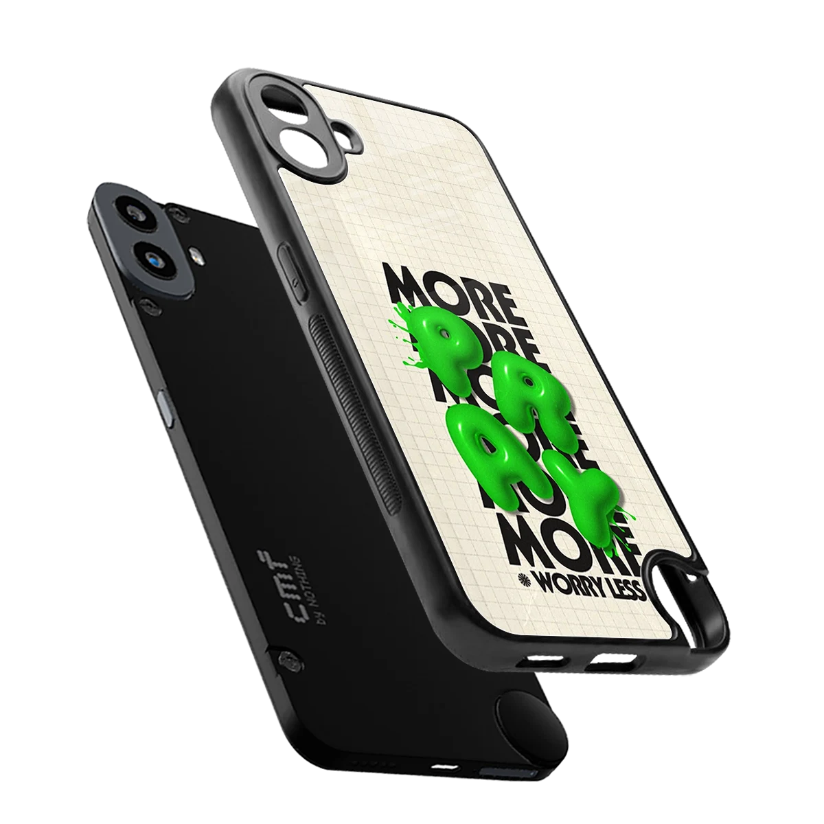 Divine Energy sleek cmf nothing phone 1 cover with tempered glass back and TPU edges