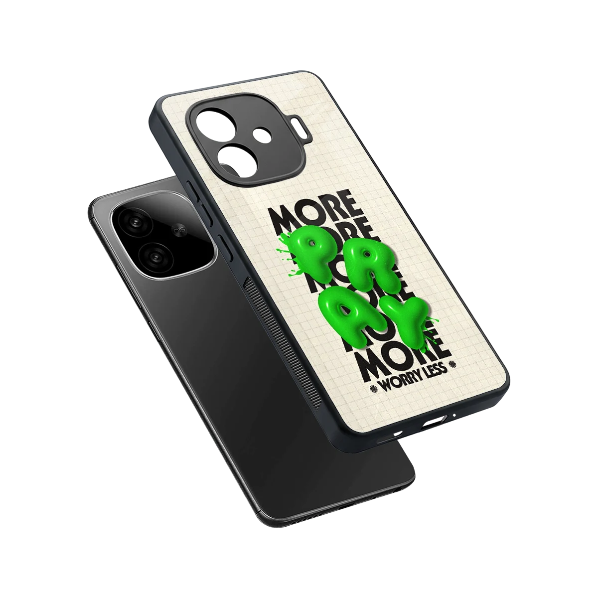 Divine Energy sleek iqoo neo 10r 5g cover with tempered glass back and TPU edges