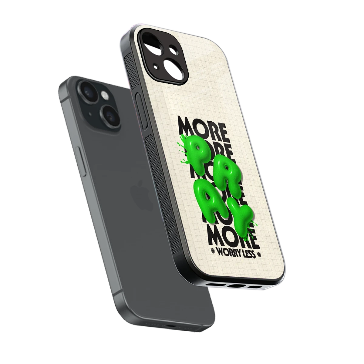 Divine Energy sleek iphone 13 cover with tempered glass back and TPU edges