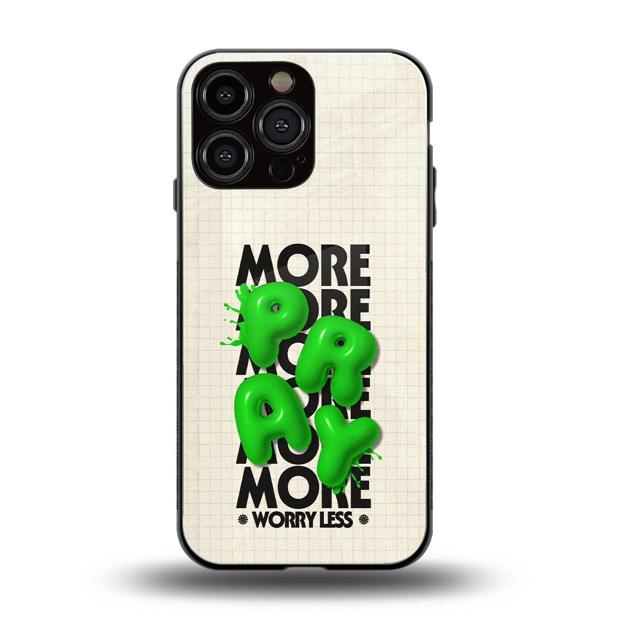 Divine Energy back phone cover | glass case for iphone 15 pro max