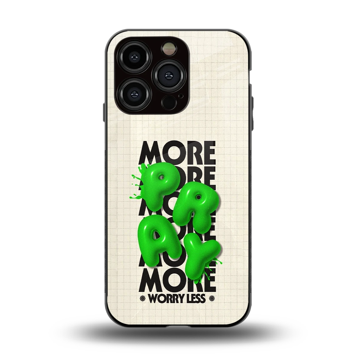 Divine Energy back phone cover | glass case for iphone 15 pro