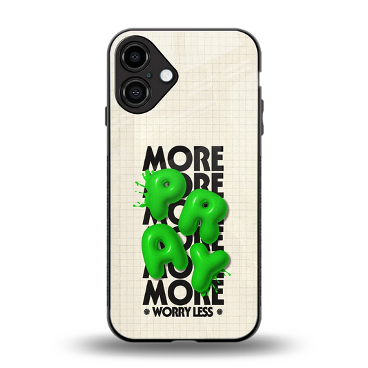 Divine Energy back phone cover | glass case for iphone 16 plus