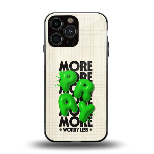 Divine Energy back phone cover | glass case for iphone 16 pro max