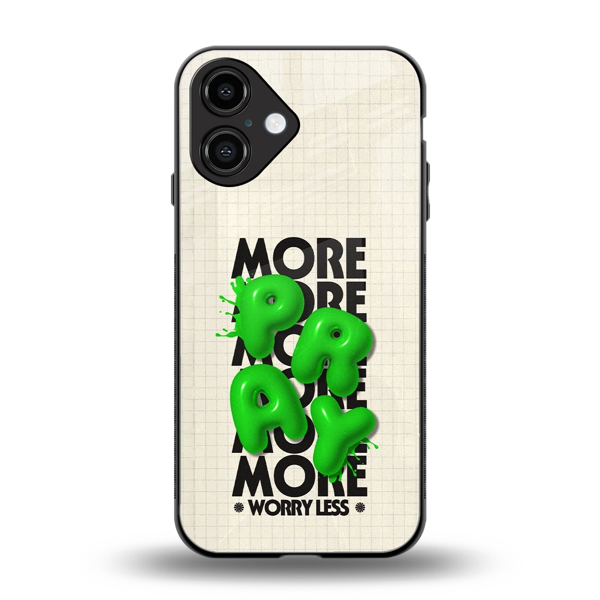 Divine Energy back phone cover | glass case for iphone 16