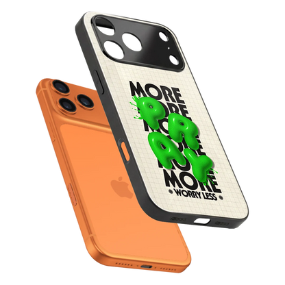 Divine Energy sleek iphone 17 pro max cover with tempered glass back and TPU edges