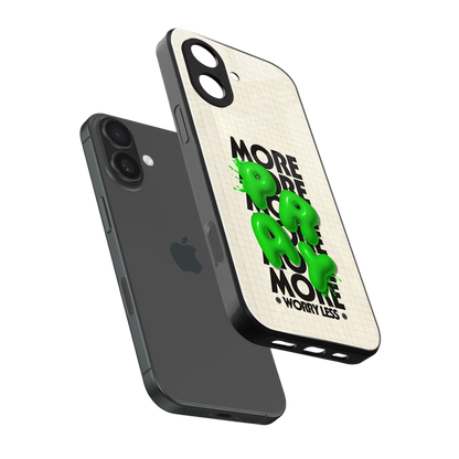 Divine Energy sleek iphone 17 cover with tempered glass back and TPU edges