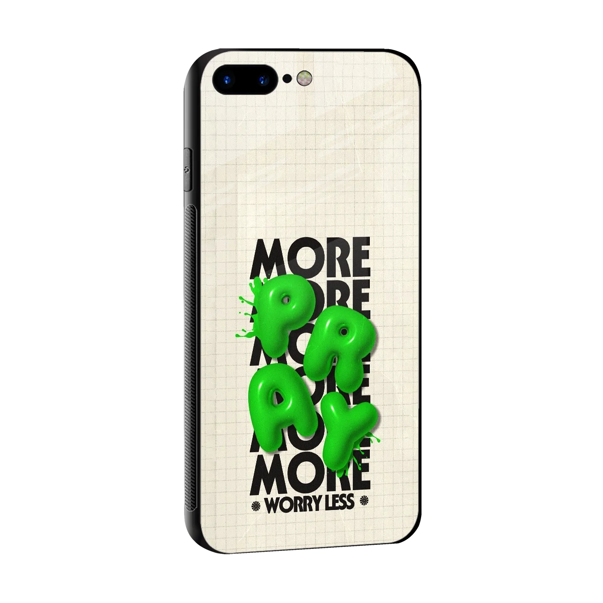 Divine Energy sleek iphone 8 plus cover with tempered glass back and TPU edges