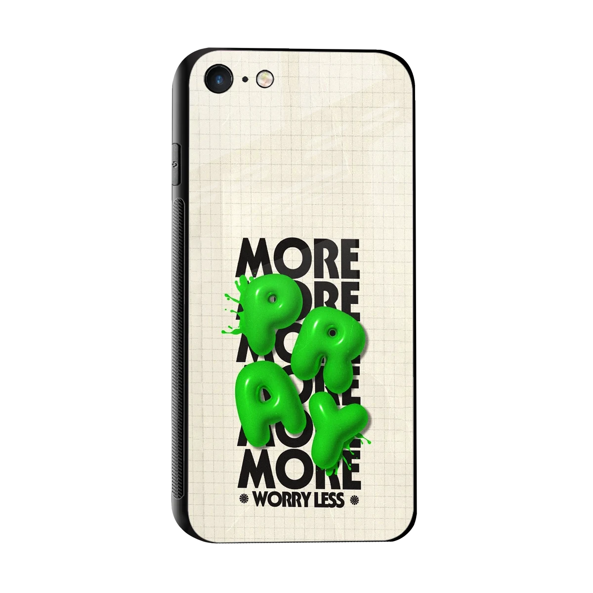 Divine Energy sleek iphone 7 cover with tempered glass back and TPU edges