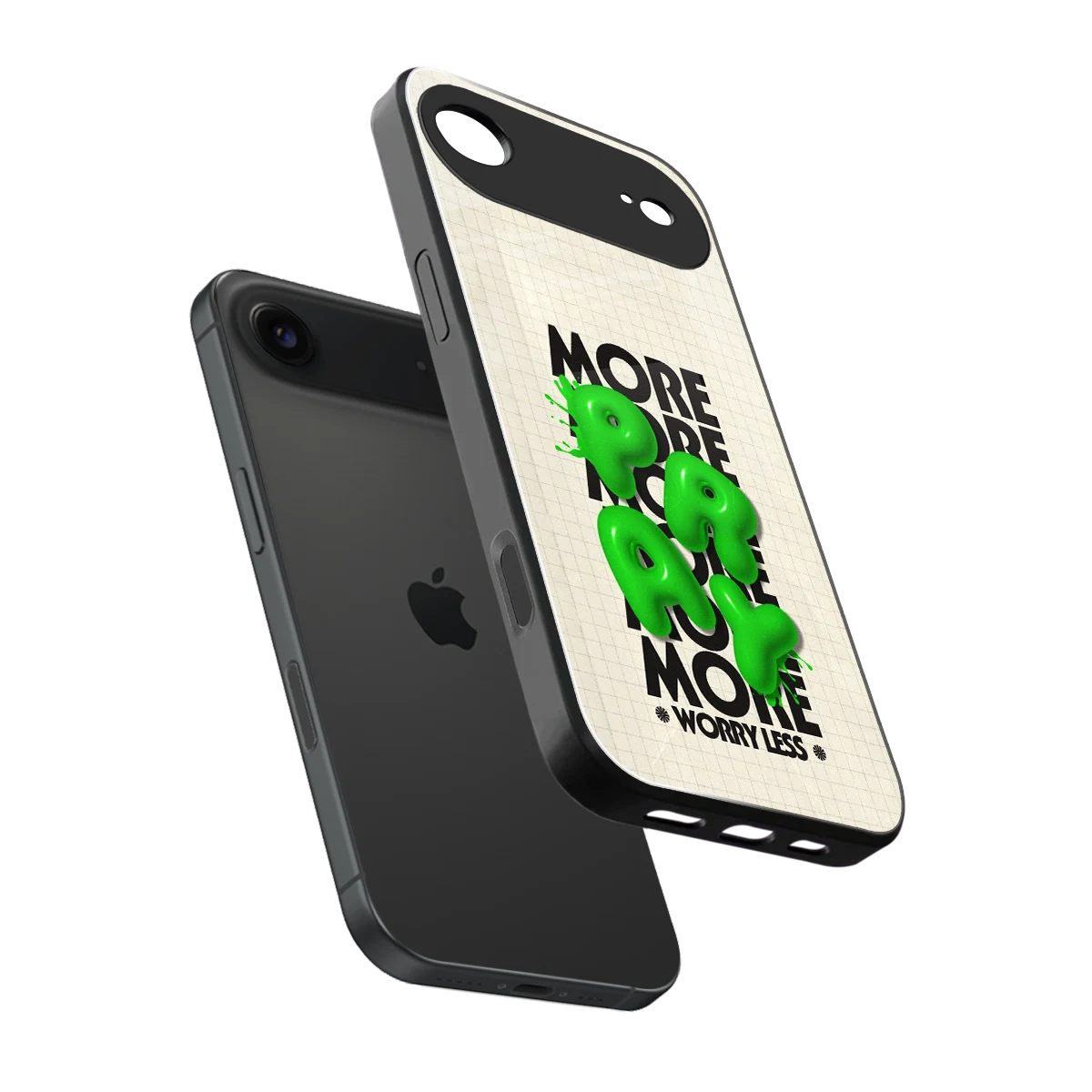 Divine Energy sleek iphone air cover with tempered glass back and TPU edges