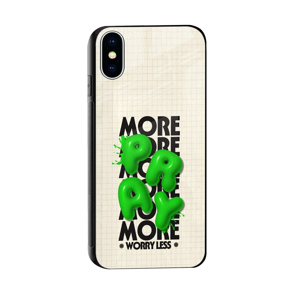 Divine Energy sleek iphone x cover with tempered glass back and TPU edges
