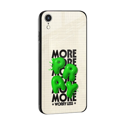 Divine Energy sleek iphone xr cover with tempered glass back and TPU edges