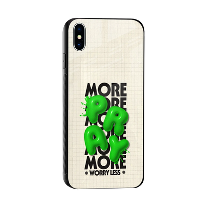 Divine Energy sleek iphone xs max cover with tempered glass back and TPU edges