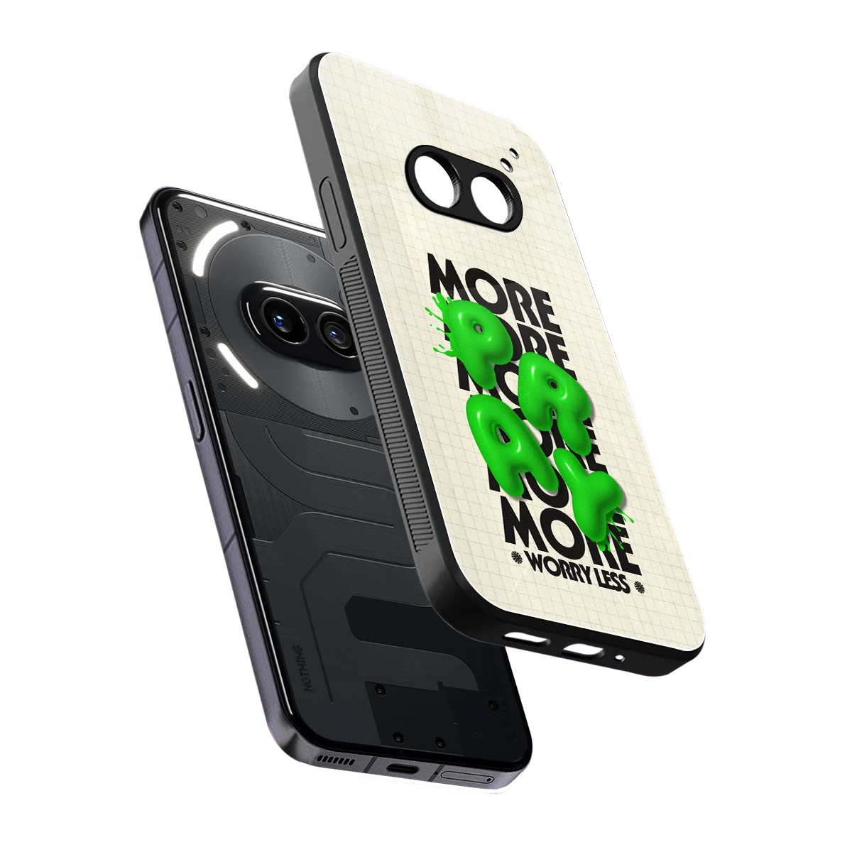 Divine Energy sleek nothing phone 2a cover with tempered glass back and TPU edges