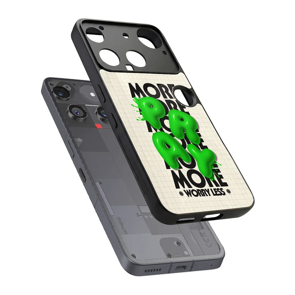 Divine Energy sleek nothing phone 3 cover with tempered glass back and TPU edges