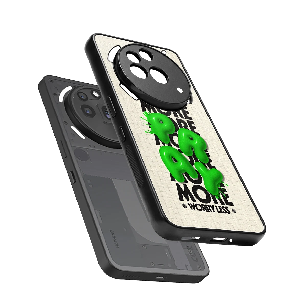 Divine Energy sleek nothing phone 3a pro cover with tempered glass back and TPU edges