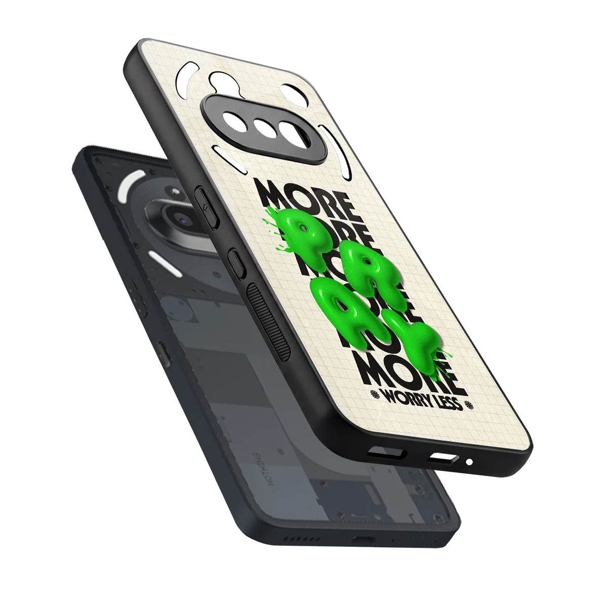 Divine Energy sleek nothing phone 3a cover with tempered glass back and TPU edges