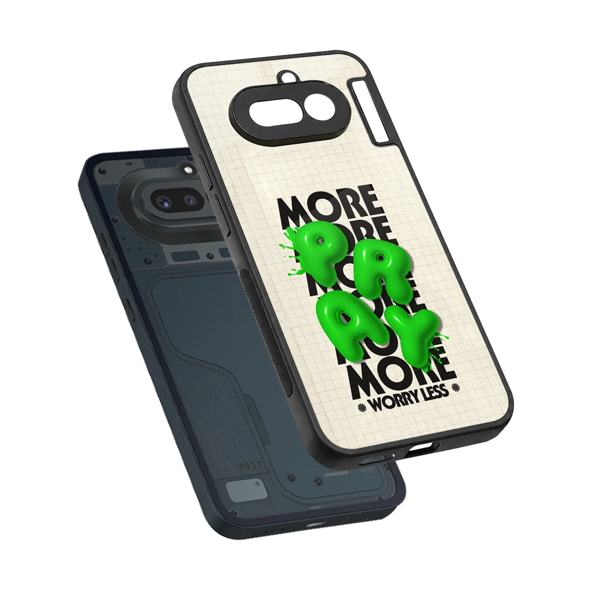 Divine Energy sleek nothing phone 4a cover with tempered glass back and TPU edges