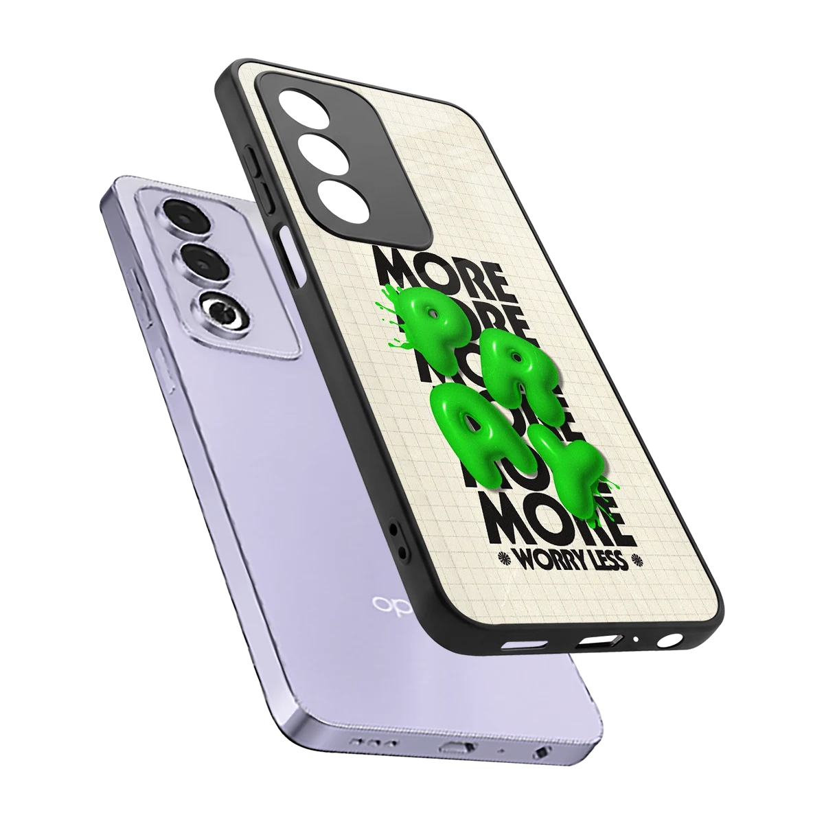 Divine Energy sleek oppo a3 pro cover with tempered glass back and TPU edges